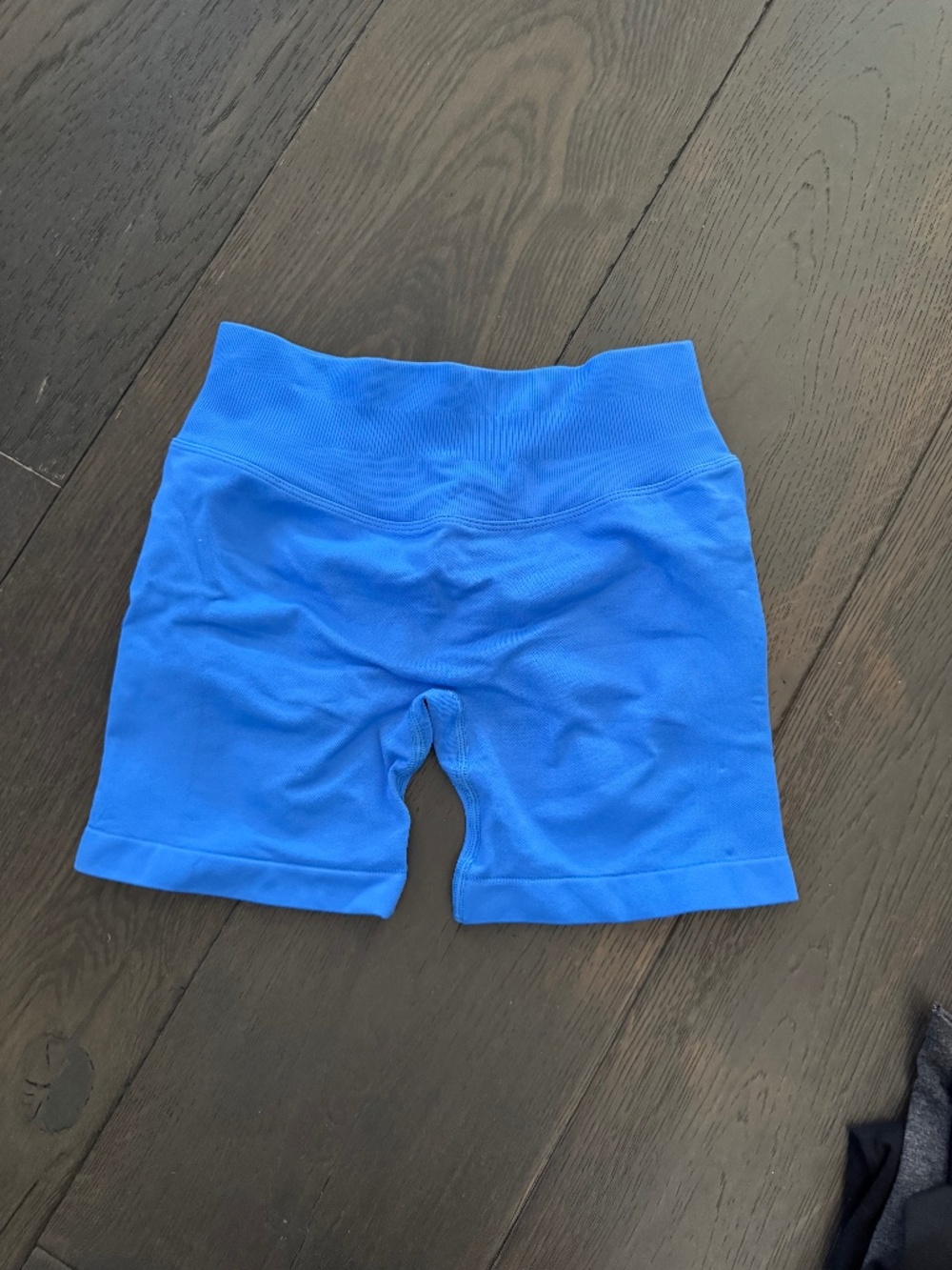 Blue workout shorts